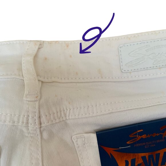 Seven7 Jeans White Skinny Capris for Women Size 8 - Picture 8 of 10